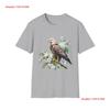 Eagle Floral Softstyle T Shirt Nature Lover Wildlife Vintage Slightly Homme Versatile Soft Unisex Fashion Streetwear