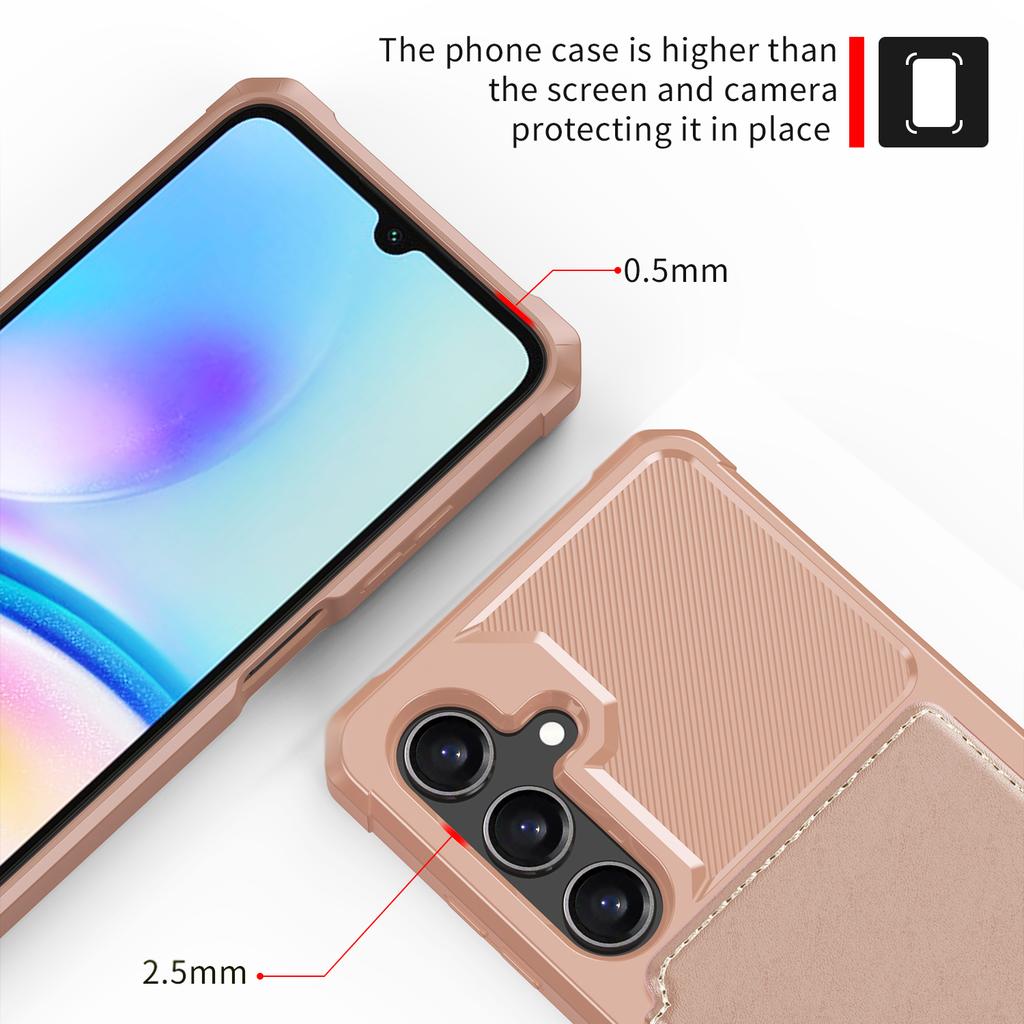 For Samsung Galaxy A26 5G Case with Card Holder PU Leather + TPU Phone Back Cover