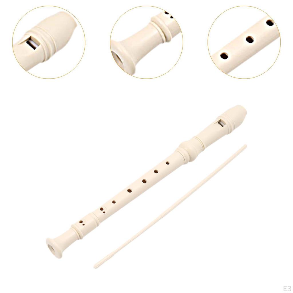 8 Hole Soprano Recorder Compact Gift Flute for Beginners Amateurs pink