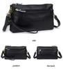 Borsa a tracolla da donna in vera pelle Piccole borse a spalla Borsa a pochette da polso casual Borse a messenger di grande capacità per donna