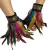 Ethnic Wrist Cuffs Vintage Women Men Cosplay Costume Accessory Feather Wristband Feather Wristband Vintage Bracelet
