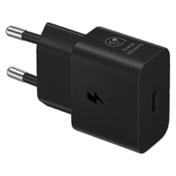 Ład. Siec. Samsung Ep-T2510Xb 25W Fast Charge + Kabel Usb-C/Usb-C Czarny/Black