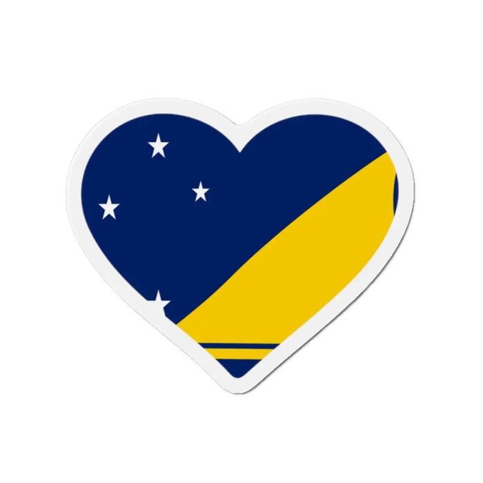 Aimant Coeur Drapeau Tokelau - Multicolore - 9 Cm - 50 Pièces - Résine Synthétique - Mixte
