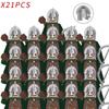 New 8pcs/lot MOC Uruk-hai Orc Army Group Orcus Figures Model Building Blocks LOTR Bricks Medieval Toys for Children gifts