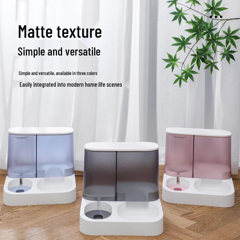 2.8L Transparent Automatic Pet Feeder & Water Dispenser for Dogs & Cats