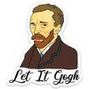 Stickeroonie Let It Gogh Sticker Decal Funny Waterproof Vinyl Vincent Van Gogh Art for Laptops, Waterbottles, Car 3inch