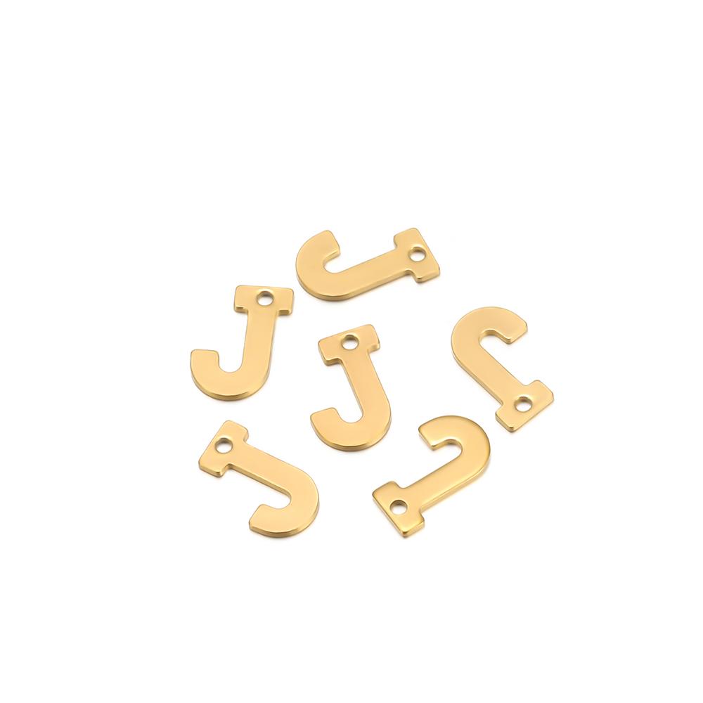30pcs Stainless Steel Gold Color A-Z 26 Letter Pendant Alphabet Charms Pendant for DIY Jewelry Making Earrings Bracelet Necklace