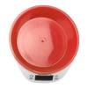 Pet Food Scale Bowl Cat Dog Digital Kitchen Food Weighing Bowl for Pet Food Baking CookingRed