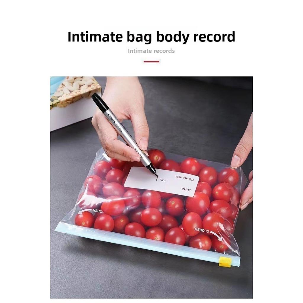 Drei Spezifikationen von Zipper-Frischhaltebeuteln, Aufbewahrungsbeutel zur Lebensmittelklassifizierung, Lebensmittel-Frischhalte-Siegelbeutel, Küchenaufbewahrung und -konservierung