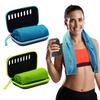 30x80cm Quick Drying Instant Cooling Towel Microfiber Portable Ice Towel with Carry Case for Gym Workout Yoga Running