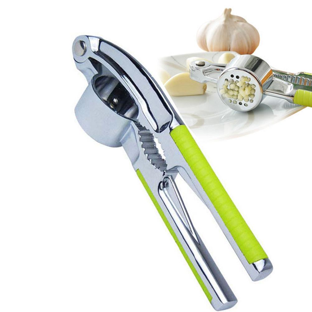 Multifunctional Stainless Steel Garlic Press Ginger Mincer Crusher Chopper Walnut Opener Ergonomic Kitchen Tool Black красный