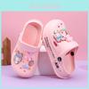 Kid's Summer Slip-on Eva Clog Shoes For Girls With Breathable Comfortable Design And Cartoon Pattern