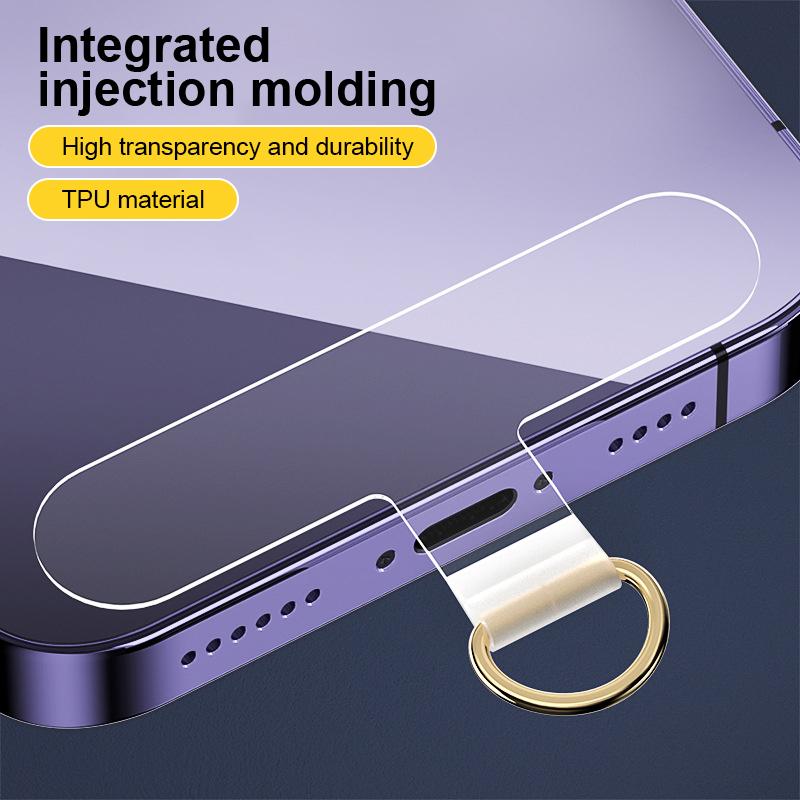 Tpu Mobile Phone Case Crossbody Lanyard High Transparent Gasket Connector Patch Anti-Lost Fixed Film