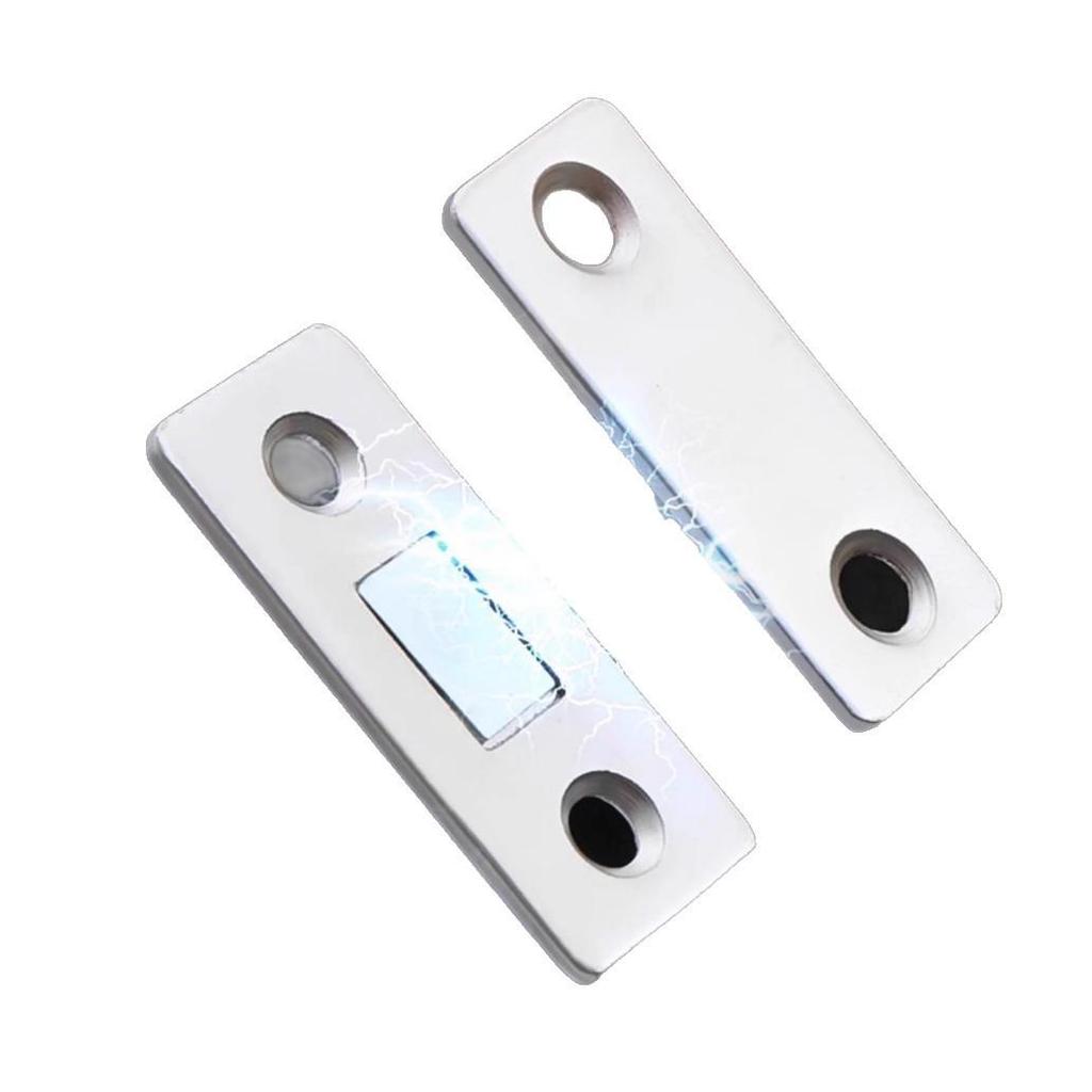 No-Drill Magnetic Cabinet Door Lock & Invisible Catch for Sliding/Wardrobe Doors