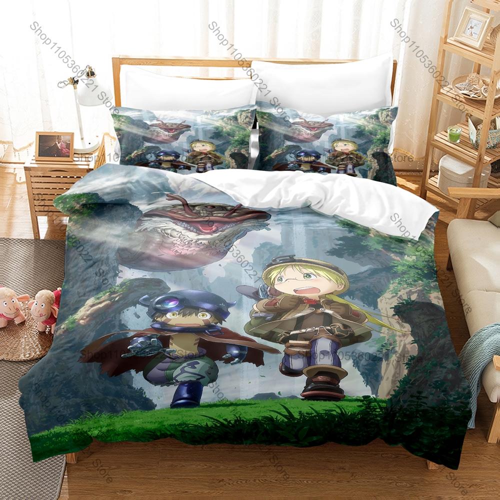 Cool Personality Popular Anime Made In Abyss New Bedding Duvet Cover Set Fashion Bed Linen Single Double Queen King Size