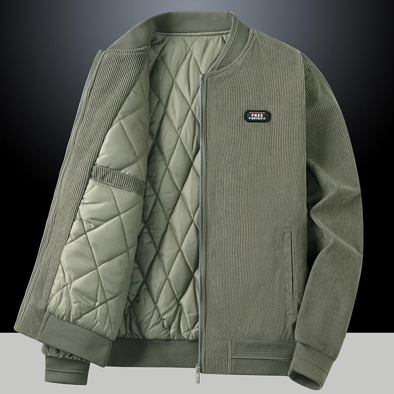 

Вторая открытая осенне-зимняя одежда для пап с хлопковой подкладкой и утолщенными пальто для мужчин среднего возраста 5XL