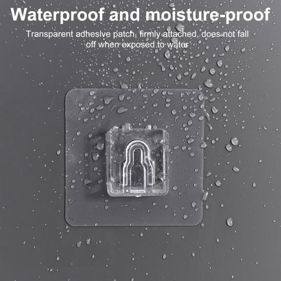 Wall Mounted Mop Organizer Broom Holder Strong Load-bearing Non-Slip Design Waterproof Mop Storage Rack Broom Hanger Hook