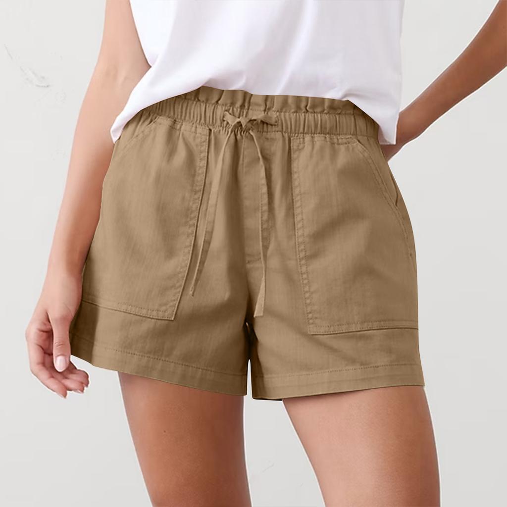 Damen-Shorts mit Taschen, Freizeit-Shorts