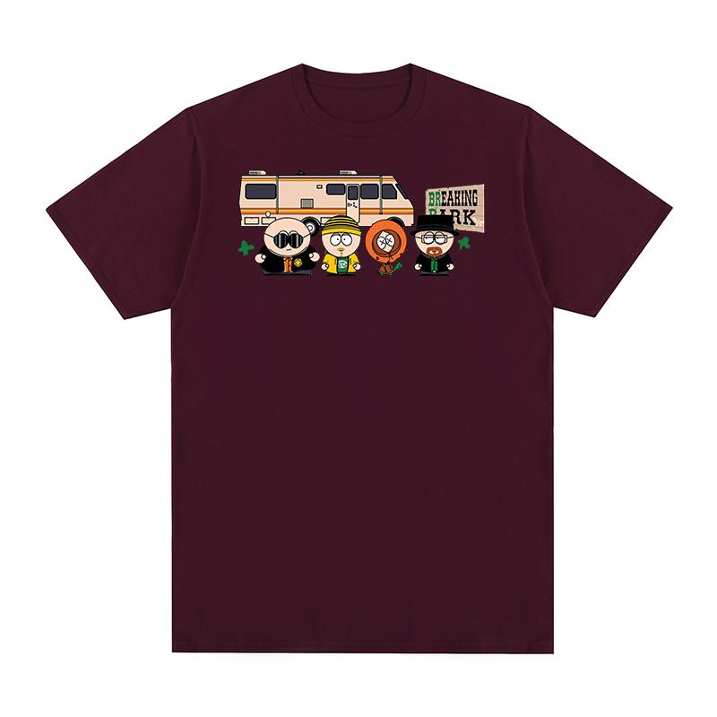 Breaking Bad t-shirt Park Print Fashion Clothing Chicken Brothers Y2k Streetwear Cotton Men T shirt New TEE TSHIRT Womens tops