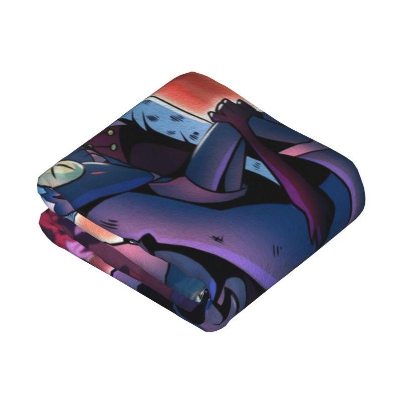 Custom Helluva Boss Cartoon Animation Tv Movie Blanket Soft Fleece Spring Warm Flannel Throw Blankets Sofa Outdoor Bedding Quilt