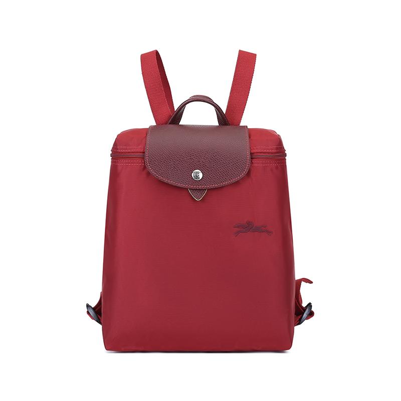 

Longchamp Le Pliage Green 26 Leather Short Handle Backpack Women backpack Red 1699919P59 Red
