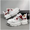 Fashion Autumn New Men's Work  Low-top Casual Shoes Korean Rivets Shoes Men White Breathable Plate Shoes Platform Non-slip Sneakers