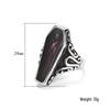 Retro Gothic Coffin Mummy Titanium Steel Ring - Alternative Style for Men