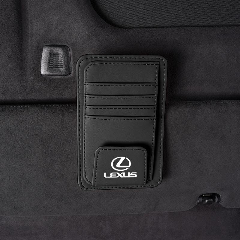 

Car Sun Visor Card Bag Storage Clip Glasses Storage Accessories For Lexus F SPORT ES UX 300e GS GX IS LS LX LBX NX RX 350h 450h чёрный