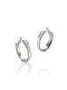 Macier Knox Baguette Hoop Earrings