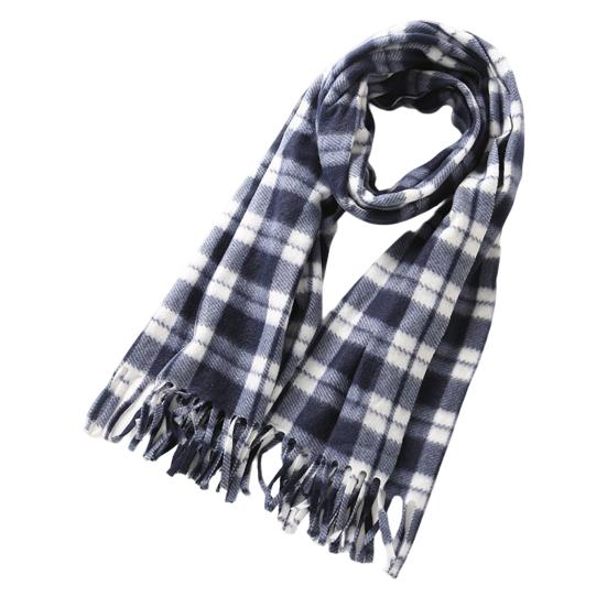 Women Winter Scarf Plaid Print Lightweight Soft Warm Scarf with Tassel Trim Cold Weather Imitation Cashmere Scarf