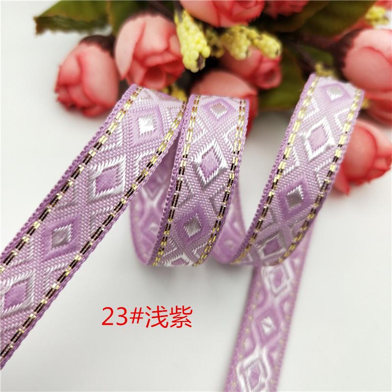 1,2cm Kosočtvercová popruhovina Krajkové doplňky DIY Lemování s bočními pruhy Žakárová popruhovina