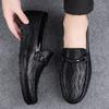 New Luxury Top Quality Men's Shoes Genuine Leather Loafers Flat Non-slip Men's Shoes Casual British Style Moccasins Office Shoes
