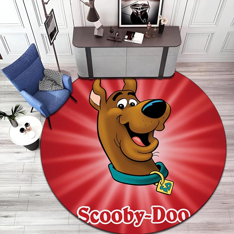 Halloween supernatural comedy adventure movie Scooby-Doo Round Carpet Soft Home Decoration Corridor Table and Chair Anti slip Outdoor Floor Mat rug 2