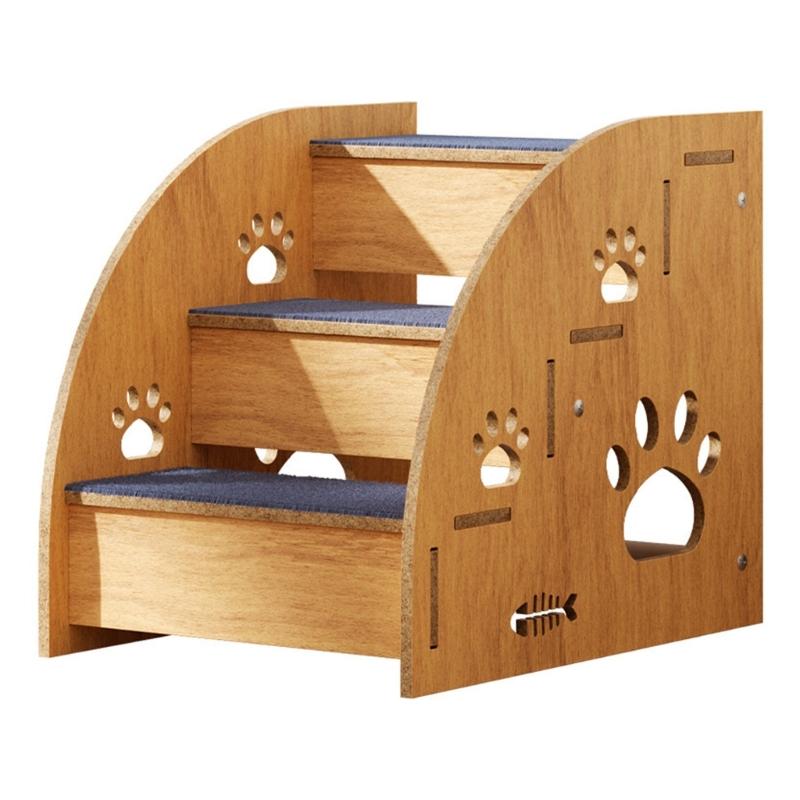 

Wooden Pet Steps Stairs For Easy Access To High Place Couch Bed For Small Dog Cats And Senior Pet Climbing Supporter