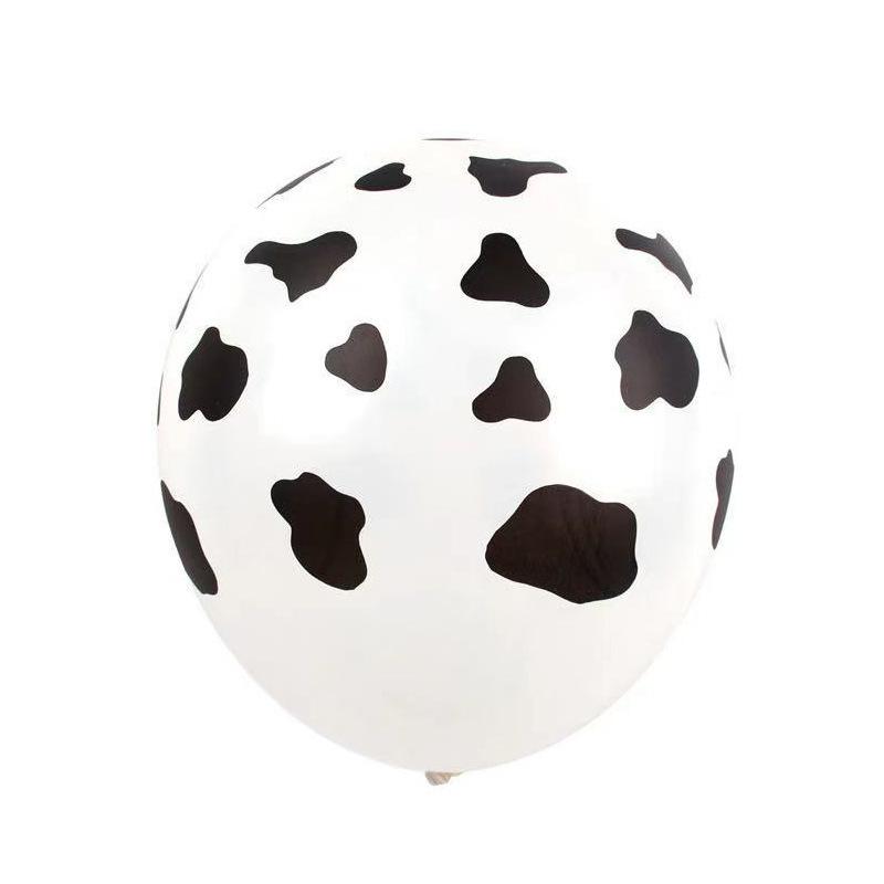 Children'S Birthday Balloon Zebra Pattern Decoration Scene Arrangement Arch Round Animal Pattern Balloon 100Pcs/Bag