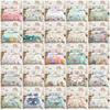 Happy Easter Egg Rabbit Carrot Spring Leaves Floral Doona Duvet Quilt Cover Set
