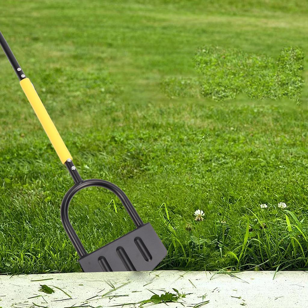 Manual Lawn  r, Saw Tooth Half Moon Shaped Steel Lawn Edging Tool Lawn  r for Grass, Borders Sidewalks, Driveways, Gardens