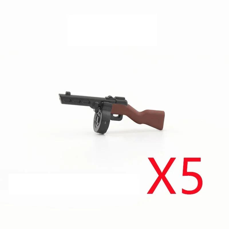 5 CM WWII Military Building Blocks American German Soviet Soldier Figures Weapons Accessories Guns Pistol Sniper Belt Mini Bricks MOC