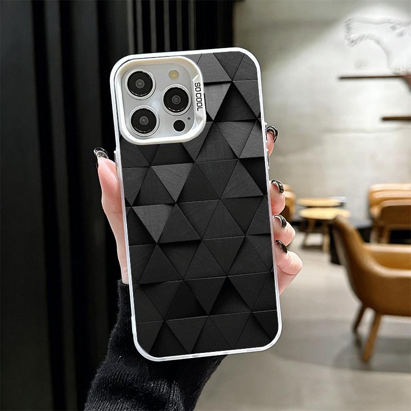 

Carbon Fiber Cool Pattern Soft Phone Case for iPhone 15 16 17 Pro Max 17Air 16E 14 Plus 13 12 Mini Shockproof Cover Back Shell iPhone 16