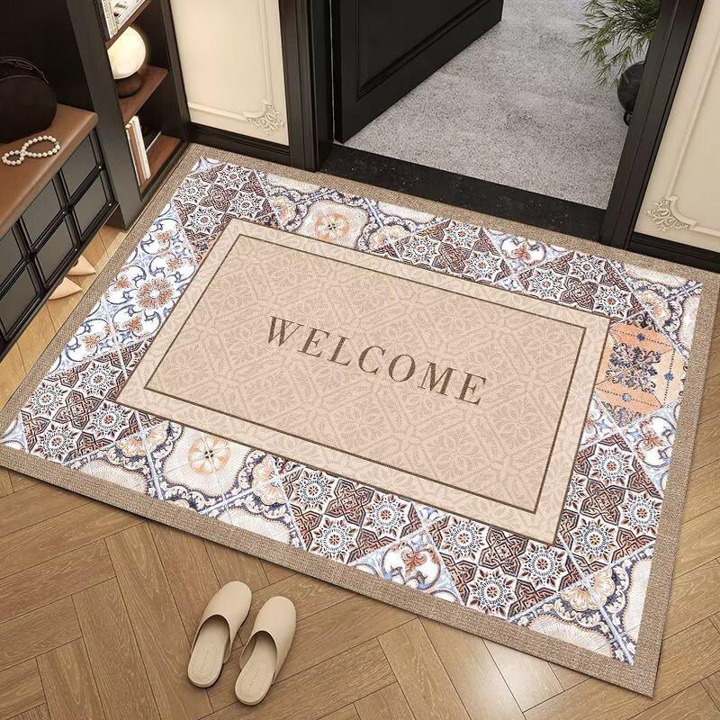 Household Door Floor Mats Cut Into The Entrance Carpet, Advanced Sense Of Door Entry, Non-Slip, Dirt-Resistant And Easy To Take Care Of Foot Mats