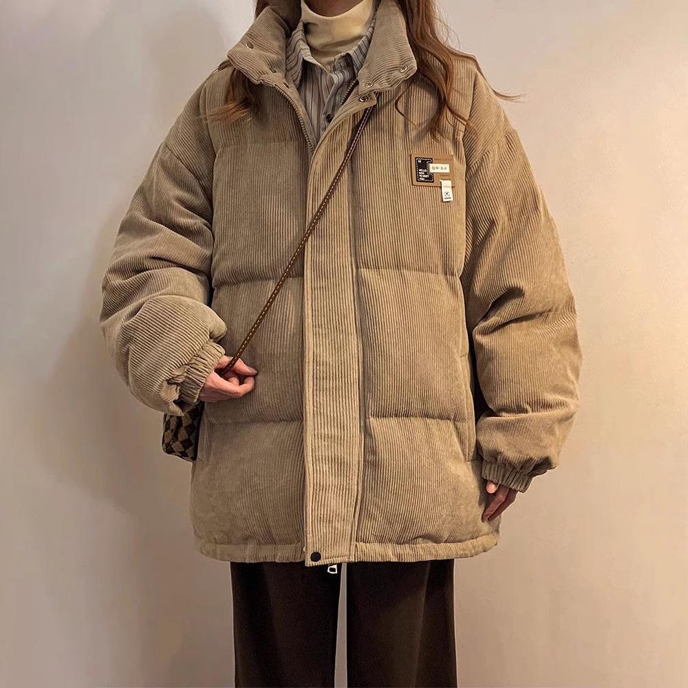 

Женская утолщенная вельветовая хлопковая куртка - Распродажа Зима 2024 XL