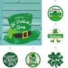 St. Patrick's Day Decorated Door Sign Hanging Decorations Irish Day Outdoor Porch Layout Listing