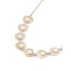 Gold Tone Contemporary Classy Pearl Shell Necklace For Women