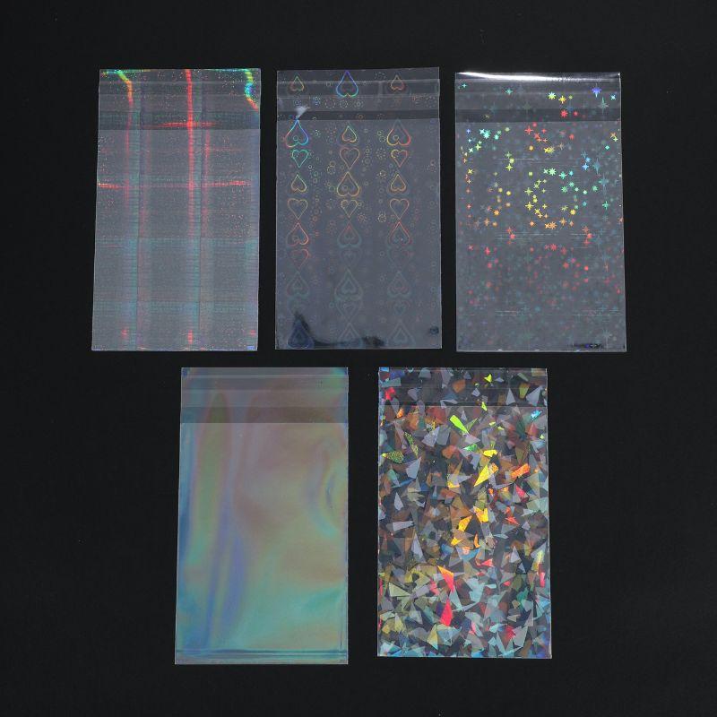 50pcs ins Card Sleeves 65x90mm Macaron Color Holder For Holo Postcards Top Load Film Photocard Game Cards Protector Storage Bag