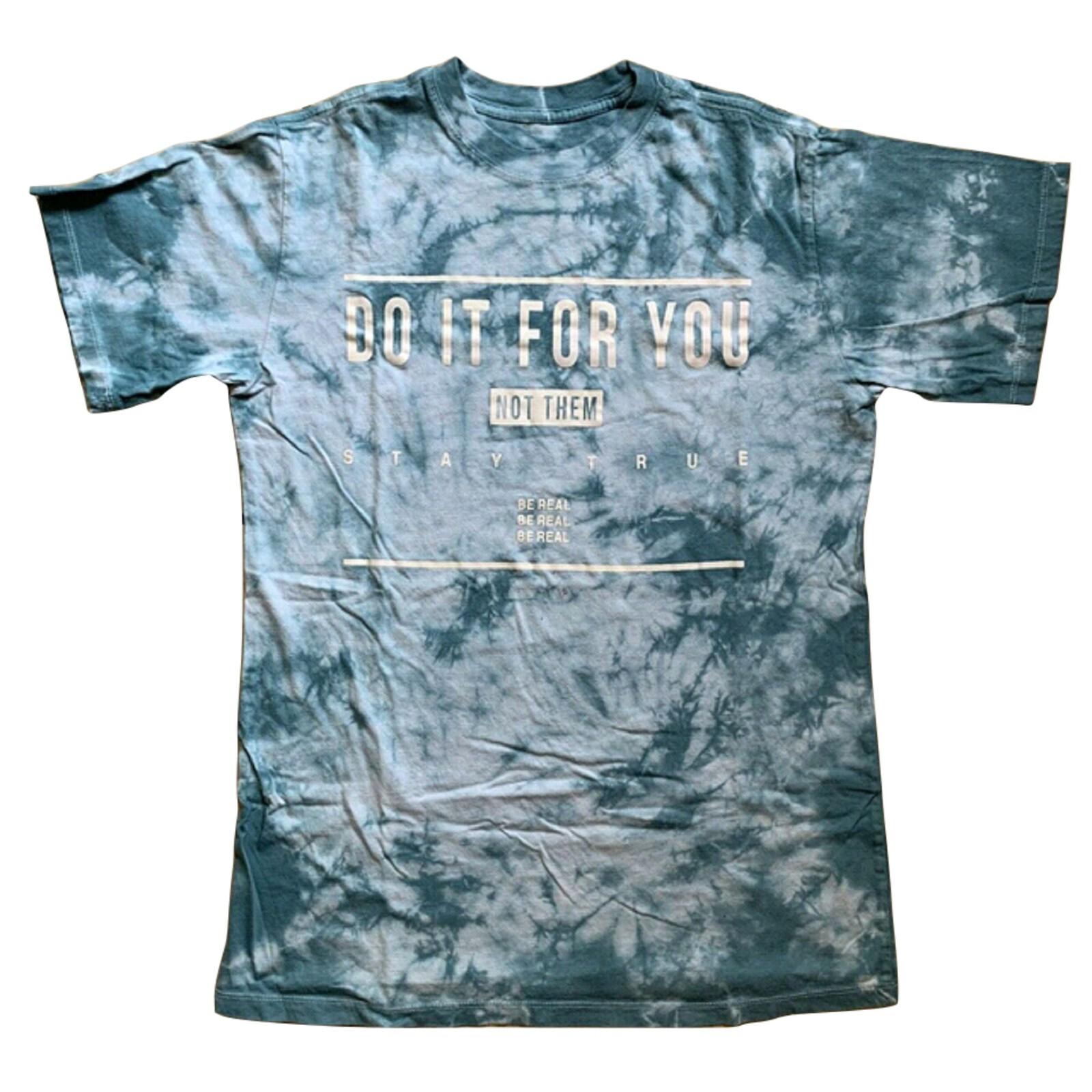 Mighty Fine Men s Blue Tie Dye Do It For You T-Shirt - NWT XL