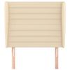 Tête de lit - Maison Exclusive - Avec oreilles - Crème - Tissu durable - Hauteur réglable