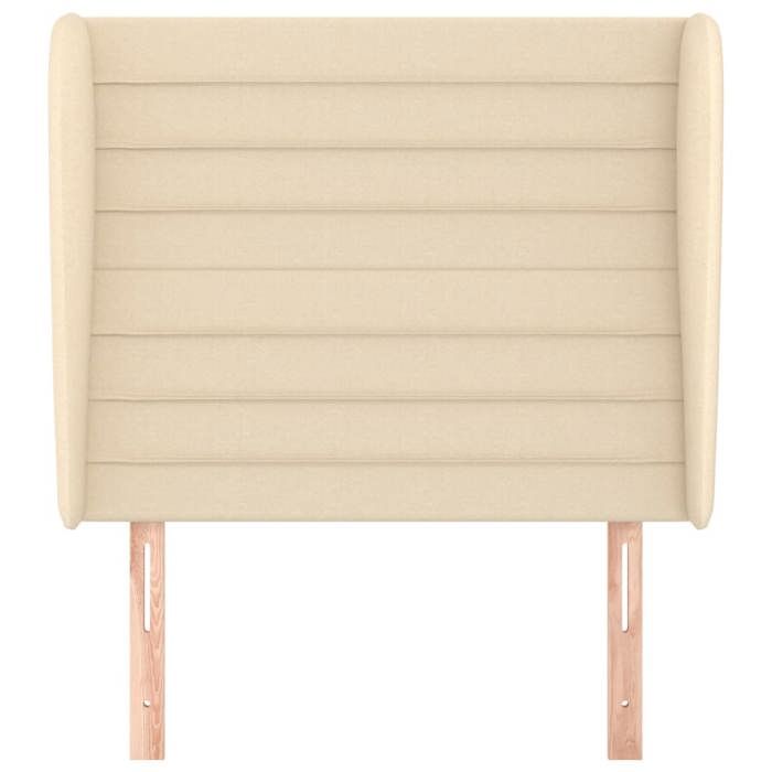 Tête de lit - Maison Exclusive - Avec oreilles - Crème - Tissu durable - Hauteur réglable