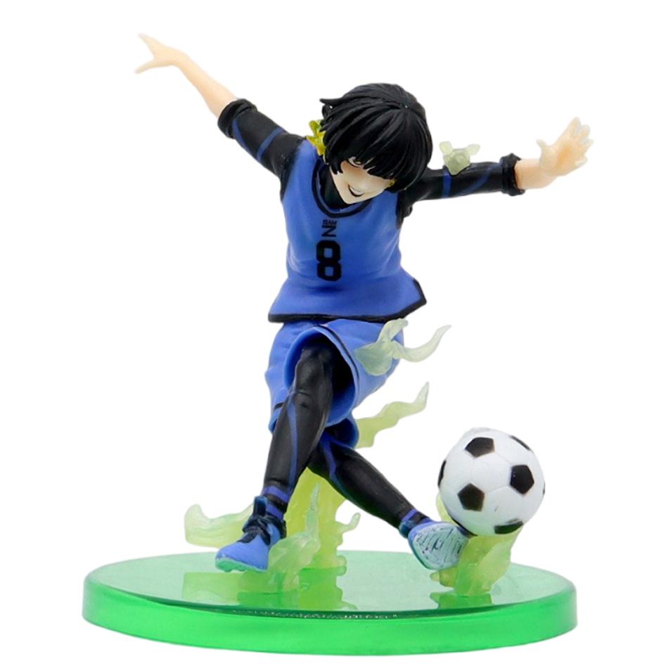 Anime BLUE LOCK Figure Football Comic Isagi Yoichi Bachira Meguru Nagi Seishiro Mikage Reo PVC Model Room Decor For BIrthday Gif