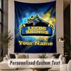 Custom Text Tapestry Leeds Rhinos Print Wall Tapestry Indoor Living Room Wall Decor