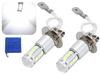 H3 H3a LED Bulb, 2 X 80W, 16 LED, White, Fog Lamp, 12 V,